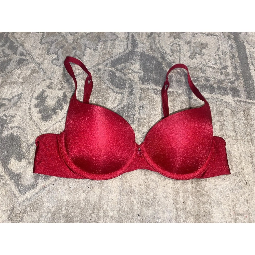 Ambrielle Bra Your Custom Boost removeable pads Size 32B Underwire‎ Red